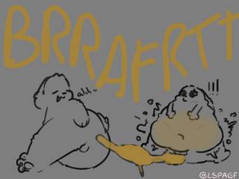 anal_tube anthro backsack balls dialogue duo fart fart_fetish fart_inflation fart_transfer fart_tubes fluffy genitals holding_butt inflation lying male onomatopoeia penis rumbling_stomach scut_tail short_tail small_penis sound_effects surprised tail text unconcerned worried lspagf big_fat_stinky_unwashed_sweaty_bunny_(lspagf) random_bunny_(lspagf) animal_humanoid humanoid lagomorph lagomorph_humanoid leporid leporid_humanoid mammal mammal_humanoid rabbit rabbit_humanoid hi_res