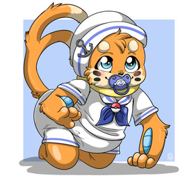 ageplay anthro clean_diaper clothed clothing crawling diaper infantilism looking_at_viewer male neonate pacifier roleplay sailor sailor_uniform solo toddler walking wearing_diaper young young_anthro young_male sierrafox nintendo pokemon tommy_the_buizel buizel generation_4_pokemon mammal mustelid musteline pokemon_(species) true_musteline weasel hi_res
