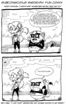 anthro commentary duo female profanity rant satire tail text agouti-rex nice_guy_(meme) domestic_cat felid feline felis gerbil mammal murid rodent black_and_white digital_drawing_(artwork) digital_media_(artwork) english_text monochrome