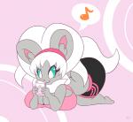 anthro anthrofied big_breasts big_butt breasts butt butt_cleavage cleavage clothed clothing electronics female happy musical_note musical_symbol phone short_stack solo symbol texting kirbot12 nintendo pokemon aries_(kirbot12) cinccino generation_5_pokemon pokemon_(species) 2016