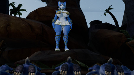anthro big_breasts blue_body blue_fur blue_hair breasts clothed clothing curvy_figure female footwear fur group hair high_heels huge_thighs kneeling kneeling_on_ground male shoes solo thick_thighs tribal tribal_clothing voluptuous white_body white_fur worship ryantheavian dogzeela_(modeler) blue_sky_studios ice_age_(series) nintendo star_fox krystal_(star_fox) canid canine fox ground_sloth mammal mini-sloths_(ice_age) pilosan prehistoric_species sloth xenarthran 16:9 3d_(artwork) blender_(artwork) digital_media_(artwork) hi_res widescreen