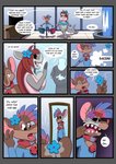 dialogue female gender_transformation male mtf_transformation text transformation twinning trevor-fox izzy_(fishysquish) trevor-fox_(character) fish mammal marine mouse murid murine rodent shark comic english_text hi_res