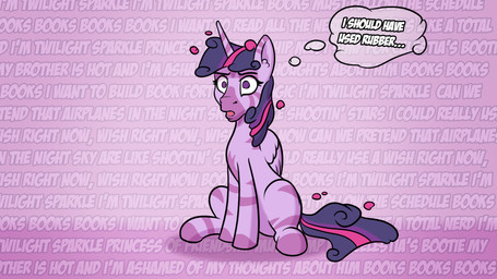 female feral horn inner_monologue open_mouth sitting solo text text_background thinking thought_bubble wall_of_text white_text wings cocaine_(artist) conditional_dnp friendship_is_magic hasbro my_little_pony mythology princess_coke twilight_sparkle_(mlp) equid equine mammal mythological_creature mythological_equine winged_unicorn zebra 16:9 english_text hi_res widescreen