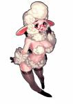 anthro breasts clothing eyewear female fur glasses gloves handwear legwear solo stockings wool_(fur) celebrated_earl disney zootopia dawn_bellwether bovid caprine domestic_sheep mammal sheep absurd_res hi_res