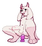 anal anal_masturbation anal_penetration anthro anus arm_support balls blush bodily_fluids crouching dildo dildo_in_ass dildo_insertion dildo_sitting femboy foreskin fur genital_fluids genitals horn humanoid_genitalia humanoid_penis leaning leaning_backward male male_penetrated masturbation nude object_in_ass penetration penis precum sex_toy sex_toy_in_ass sex_toy_insertion simple_background solo throbbing throbbing_penis unretracted_foreskin white_background white_body white_fur kondoee deltarune undertale_(series) ralsei bovid caprine goat mammal 2025 animated digital_media_(artwork) pixel_(artwork) pixel_animation short_playtime