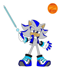 anthro biped black_nose blue_clothing blue_eyes blue_topwear blue_vest chest_tuft clothing footwear front_view gloves grey_body handwear holding_melee_weapon holding_object holding_sword holding_weapon looking_at_viewer male melee_weapon shoes simple_background smug sneakers solo sword topwear tuft vest weapon white_background white_clothing white_gloves white_handwear zeta_r-02 sega sonic_the_hedgehog_(series) fan_character knight_the_hedgehog eulipotyphlan hedgehog mammal 2025 hi_res
