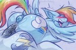 ahegao anatomically_correct anatomically_correct_genitalia anatomically_correct_pussy animal_genitalia animal_penis animal_pussy anus big_butt blue_anus blue_body blue_feathers blue_fur blush bodily_fluids butt cheek_tuft cutie_mark dock_(anatomy) duo ear_tuft equine_anus equine_genitalia equine_penis equine_pussy faceless_character faceless_male facial_tuft feather_tuft feathered_wings feathers female female_penetrated feral feral_on_feral feral_penetrated feral_penetrating feral_penetrating_feral fur genital_fluids genitals hair inner_ear_fluff looking_pleasured male male/female male_penetrating male_penetrating_female multicolored_hair multicolored_tail open_mouth penetration penis pink_eyes puffy_anus pussy rainbow_hair rainbow_tail raised_tail sex tail tongue tuft vaginal vaginal_fluids vaginal_penetration vein veiny_penis wings shad0w-galaxy friendship_is_magic hasbro my_little_pony mythology rainbow_dash_(mlp) soarin_(mlp) wonderbolts_(mlp) equid equine mammal mythological_creature mythological_equine pegasus 2023 3:2 digital_media_(artwork)