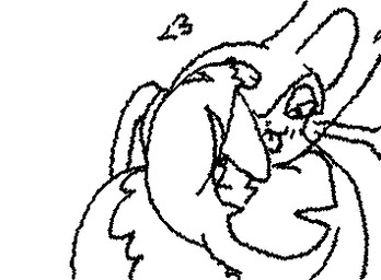 blep blush blush_lines ear_over_eye female feral fur hand_on_ear heart_symbol holding_ear lidded_eyes looking_at_viewer overweight overweight_female overweight_feral playful quadruped simple_background smile solo tail tongue tongue_out whiskers white_background huwon nintendo pokemon felid feline generation_4_pokemon mammal pokemon_(species) purugly 2026 animated black_and_white digital_media_(artwork) low_res monochrome sketch subtle_animation