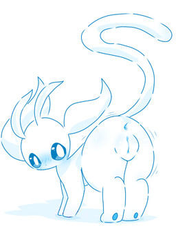 anus ass_up blue_anus blue_eyes blue_nose blue_vulva blush butt female female_feral feral fur genitals humanoid_genitalia humanoid_genitalia_on_feral humanoid_vulva humanoid_vulva_on_feral innie_vulva looking_at_viewer looking_back mouthless paws shaking_butt simple_background solo tail vulva white_background white_body white_ears white_fur white_tail conditional_dnp xammyxx microsoft ori_(series) xbox_game_studios ori_(ori) spirit 2026 3:4 cel_shading digital_media_(artwork) english_description hi_res ibispaint_(artwork) shaded signature watermark