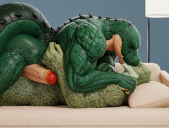 anthro biceps big_penis duo erection foreskin frottage genitals humanoid_genitalia humanoid_penis kissing male male/male muscular muscular_male nails penile penis penises_touching romantic romantic_couple sex surprised triceps vein connivingrat helm_(connivingrat) lizard_(petruz) humanoid scalie hi_res