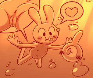3_toes anthro anus blush breasts bubble butt duo feet female flat_chested fur genitals gesture heart_symbol holding_breath innie_vulva light light_beam loli navel nipples nude nude_anthro nude_female pawpads presenting raised_leg seaside skinny_dipping small_breasts spread_legs spreading swimming toes underwater vulva water white_body white_fur young young_anthro young_female polygon5 adventure_time cartoon_network nevermind_(nirvana) nirvana nirvana_baby olive_(adventure_time) y5_(adventure_time) alien lagomorph leporid mammal rabbit