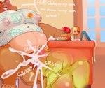 abdominal_bulge absurd_res ahnik_(character) animal_crossing anthro anthro_on_anthro anthro_penetrated anthro_penetrating anthro_penetrating_anthro balls belly_blush big_balls big_penis blush bodily_fluids body_blush bottomless brown_body brown_fur butt_blush canid canine clothed clothing cum cum_inflation cum_inside degradation dialogue duo english_text fellatio fur genital_fluids genitals green_body green_scales hi_res huge_balls humanoid_genitalia humanoid_penis inflation inside larger_male lizard male male/male male_penetrated male_penetrating male_penetrating_male mammal merong moobs nintendo nipples obese oral orgasm overweight overweight_male penetration penile penile_penetration penis raccoon_dog reptile scales scalie sex size_difference smaller_male smaller_penetrated stealth_sex tanuki text tight_clothing tom_nook_(animal_crossing) vein veiny_penis