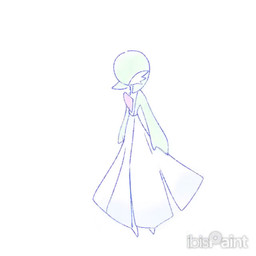 ambiguous_gender chest_spike clothing dress green_body green_hair hair multicolored_body pseudo_clothing solo spikes spikes_(anatomy) transformation white_body ayaka_488 nintendo pokemon gardevoir generation_3_pokemon generation_6_pokemon humanoid mega_evolution mega_gardevoir pokemon_(species) 1:1 2025 2d_animation animated digital_media_(artwork) ibispaint_(artwork) no_sound short_playtime video