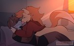 anthro anthro_on_anthro bedroom bedroom_sex brown_body brown_fur brown_hair brown_nose clothed clothing deep_kiss duo ear_twitch evening extreme_french_kiss female fox_ears fox_tail french_kissing fur ginger hair head_push ink kissing licking long_hair long_tongue male male/female narrowed_eyes neck_bulge oral oral_penetration orange_body orange_fur orange_hair orange_tail penetration ponytail sex sunset tail tail_motion tailwag tomboy tongue undressing inkyslinky canid canine fox mammal 2d_animation animated animated_png hi_res sketch