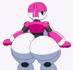 back_boob big_breasts big_butt breasts butt female huge_breasts huge_butt machine not_furry shaking_butt simple_background solo thick_thighs twerking white_background tansau mya_(gigardrawz) humanoid robot robot_humanoid 2023 animated loop short_playtime