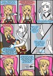 2019 anthro biped collaboration comic detailed_background dialogue duo english_text eyes_closed female fur hair hi_res kammypup_(artist) panel_skew runt_(artist) sitting standing text young