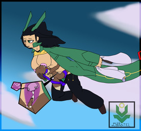 anthro blush blush_lines bodily_fluids clothing coat duo female genitals impregnation in_sky lactating male ovum penis pokemorph rudy_kenway scarf sky topwear vulva waist_grab x-ray_view deltatel nintendo pokemon delta_kazarashi femdel_(deltatel) eevee generation_1_pokemon generation_3_pokemon human hybrid legendary_pokemon mammal pokemon_(species) rayquaza hi_res