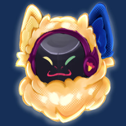 anthro chibi fur glowing glowing_body glowing_fur heterochromia machine male solo starstruck_venus polaris_caelum protogen alpha_channel headshot_portrait portrait