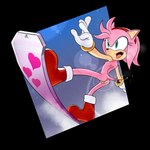 absurd_res amy_rose anthro anus bodily_fluids breasts brown_hair butt dripping_pussy eulipotyphlan genital_fluids genitals hair hedgehog hi_res humanoid mammal nipples nude open_mouth pussy rasenxoru sega small_breasts snowboard solo sonic_the_hedgehog_(series) vaginal_fluids
