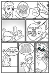 a_man_in_a_beasts_world anthro apology black_sclera blaming_self blue_eyes blush bodily_fluids canid canine canis chris_(ghilliecamo) clothed clothing comic confession dialogue duo english_text facial_scar female fluffy heart_background hearts_around_body hi_res human human_on_anthro inside interspecies lara_shepard_(ghilliecamo) male male/female mammal purple_eyes romantic scar simple_background sweat tears text unknown_artist usershaden-07reads wolf