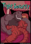 abelisaurid absurd_res anal anal_fingering anthro anthro_fingered anthro_fingering anthro_fingering_anthro anthro_on_anthro bed biceps big_dom_small_sub burrserk butt carnotaurus comic cover cover_art cover_page dinosaur dominant eloy_(husky92) english_text fingering furniture hi_res husky92 looking_at_viewer maku_(burrserk) male male/male male_fingering_male muscular muscular_anthro muscular_male on_bed pecs rape_face red_eyes reptile scalie sex sharp_teeth size_difference smile striped_body stripes teeth text theropod title tyrannosaurid tyrannosauroid tyrannosaurus tyrannosaurus_rex worried yellow_sclera