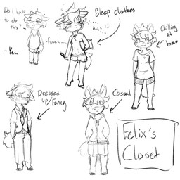 anthro blush bottomwear briefs brush bulge clothed clothed_anthro clothing dialogue fully_clothed hair hairbrush holding_object hoodie hooves male male_anthro necktie pants pillow shirt shorts solo standing tail text topless topwear underwear young young_anthro young_male lemoncurds fluffy_pony fluffy_pony_(species) mammal 1:1 2021 digital_media_(artwork) english_description english_text hi_res monochrome sketch