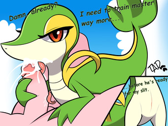 bestiality bodily_fluids cum cum_in_mouth cum_inside cum_on_face duo ejaculation fellatio female female_feral female_on_human feral forked_tongue genital_fluids genitals human_on_feral interspecies long_tongue male male/female male_human male_on_feral oral penile pokephilia presenting presenting_vulva sex size_difference smaller_feral tongue vulva thataveragedude nintendo pokemon generation_5_pokemon human mammal pokemon_(species) reptile scalie snake snivy 4:3 hi_res