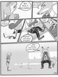 angry anthro bodily_fluids canid canine clothed clothing comic crying dialogue dipstick_ears disney duo ear_markings english_text female fox fur furniture greyscale hi_res judy_hopps lagomorph larger_male leporid male mammal monochrome multicolored_ears necktie nick_wilde police police_uniform rabbit red_fox size_difference smaller_female sofa tears text the_gory_saint true_fox uniform zootopia