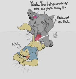 anal anal_orgasm anal_penetration animal_genitalia anthro anus arm_hair armpit_hair balls belly_hair belly_tuft biceps big_balls big_dom_small_sub big_muscles big_penis biped bite blush bodily_fluids body_hair bottomless broad_shoulders butt canine_genitalia chest_hair chest_tuft claw_marks claws clenched_teeth clothed clothing cum cum_drip cum_in_ass cum_in_hair cum_inside cumshot degradation dialogue dirty_talk dominant dominant_anthro dominant_male dripping drooling ejaculation excessive_cum excessive_genital_fluids excessive_saliva excessive_sweat eyebrows floor floor_sex fur genital_fluids genitals grey_body grey_fur grey_nipples grin hair hairy hairy_balls hand_on_hip hands-free happy_trail humping knot knot_fucking knotted_penis knotting leaking_cum male male/male mature_anthro mature_male messy messy_fur messy_hair musclegut muscular muscular_anthro muscular_male musk nipples nude nude_anthro orgasm pecs penetration penis pink_penis pubes raised_tail rough_sex saliva sex sex_on_floor shirt shirt_only shirtless shirtless_anthro shirtless_male simple_background size_difference smile stubble sweat tail tail_tug tail_tugging tan_body tan_fur teeth thick_eyebrows thick_penis thrusting tongue tongue_bite tongue_out topwear topwear_only tuft white_background kodiff_wolff canid canine canis mammal wolf hi_res