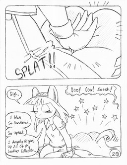 anthro big_butt butt butt_slap clothed clothed_anthro clothed_female clothing cutie_mark dialogue duo eyelashes female fully_clothed fully_clothed_anthro fully_clothed_female genitals horn nude nude_anthro nude_female pain salon slap spa spanking speech_bubble tail text vulva circe_(artist) friendship_is_magic hasbro my_little_pony mythology blue_nile_(mlp) rarity_(mlp) earth_pony equid equine horse mammal mythological_creature mythological_equine pony unicorn comic english_text monochrome