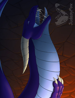 bodily_fluids cave claws fangs female feral horn neck_bulge paws saliva saliva_on_tongue saliva_string solo swallowing teeth throat tongue tongue_out vore judasyfox mythology dragon mythological_creature mythological_scalie scalie absurd_res hi_res