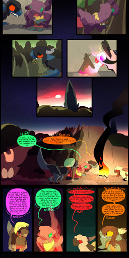 campfire campsite dialogue fantasy female feral lying male night sunset text thepatchedragon dragonscape mythology forl_(thepatchedragon) gila_(thepatchedragon) hiker_(thepatchedragon) jat_(thepatchedragon) dinosaur dragon drekir mythological_creature mythological_scalie prehistoric_species reptile saurischian scalie theropod absurd_res comic english_text hi_res
