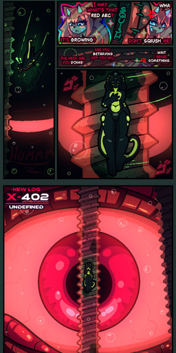 acid anthro clothing dialogue diving duo female feral glowing glowing_eyes glowing_markings horror_(theme) looking_at_viewer lore macro male markings scary sea size_difference speech_bubble swimwear text thalassophobia underwater water nagifur levi_(nagifur) somni_(nagifur) alien aquatic mammal monster scalie comic digital_media_(artwork) english_text hi_res story