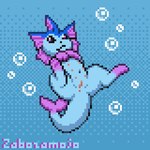 anus bubble female feral floating genitals multi_nipple navel nipples pawpads pussy simple_background smile solo spread_legs spreading underwater water zabozamojo nintendo pokemon fan_character eeveelution generation_1_pokemon mammal pokemon_(species) vaporeon 2024 animated digital_media_(artwork) pixel_(artwork) pixel_animation watermark