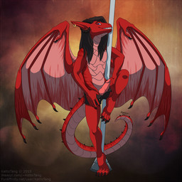 anthro biped black_hair blue_eyes dancing ear_piercing erection femboy genitals hair knot long_hair looking_at_viewer male penis piercing pole pole_dancing smile solo standing stripper tail teeth kattotang mythology blazer_flamewing dragon mythological_creature mythological_scalie scalie 1:1 2015