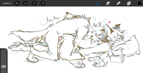 ankle_tuft anthro anthro_on_anthro anthro_penetrated anthro_penetrating anthro_penetrating_anthro anthro_penetrating_male arm_tuft back_tuft doggystyle drawing_program duo emanata eyes_closed face_in_pillow floppy_ears from_behind_position hair heart_symbol knee_tuft leg_tuft lube lube_bottle male male/male male_penetrated male_penetrating male_penetrating_anthro male_penetrating_male penetration penile penile_penetration pillow sex shoulder_tuft skinny_anthro skinny_male tail tail_aside tissue tuft user_interface whiskers serpent_x canid canine fox mammal hi_res sketch