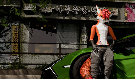 animal_genitalia blue_eyes bottomwear car city city_background clothing erection fur furzz0 furzz0(character) genitals hair knot knotted_penis male multicolored_body multicolored_fur muscular orange_body orange_fur pants penis red_hair relaxing serious_face solo sports_car town underwear vehicle white_body white_fur blender_cycles canid canine fox mammal rexouium 3d_(artwork) blender_(artwork) digital_media_(artwork) hi_res huge_filesize