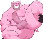 anal anthro anus ass_up balls beard bodily_fluids body_hair butt butt_hair dripping facial_hair genital_fluids genitals grin holding_butt male moobs musclegut muscular muscular_anthro muscular_male nipples nude open_mouth open_smile overweight overweight_anthro overweight_male pecs penile penis pink_body precum precum_drip presenting presenting_anus presenting_hindquarters smile solo teeth same22shark domestic_pig mammal suid suine sus_(pig) 2023 hi_res