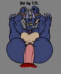 3_toes ahegao anthro bedroom_eyes big_butt big_penis blue_body blue_scales bound breasts butt claws countershade_ears countershade_face countershade_torso countershading duo fangs feet female flat_chested flexible genitals grey_lips grey_nipples hands_tied horn lips looking_at_viewer looking_pleasured male male/female muscular muscular_female narrowed_eyes nipples penetration penis red_body red_scales scales seductive sharp_teeth small_breasts tan_body tan_scales teeth thick_thighs toe_claws toes tongue tongue_out vaginal vaginal_penetration wide_hips yellow_eyes t.n. kobold reptile scalie