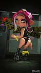 bottomwear clothing female footwear high_heels leather leather_clothing looking_down orange_eyes panties pseudo_hair red_tentacles shoes solo subway tentacle_hair tentacles topwear underwear wristband owo_sfm nintendo splatoon agent_8_(splatoon) octoling_girl 3d_(artwork) 4k 9:16 absurd_res digital_media_(artwork) hi_res source_filmmaker_(artwork)