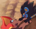 betrayal black_fur brown_fur clawing cliff disney feline fur horrified lion luxray mammal nintendo open_mouth parody pokémon pyroar red_sclera rock teal_eyes the_lion_king vaporotem video_games yellow_eyes
Rating: Safe
Score: 3
User: ElAcechador
Date: April 23, 2014