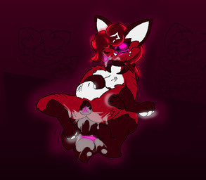 animal_genitalia animal_vulva anthro belly bodily_fluids breasts canine_genitalia canine_vulva cum cum_in_mouth cum_in_tail cum_in_vagina cum_inflation cum_inside cum_on_face female fur generation genital_fluids genitals glowing glowing_ears glowing_eyes glowing_genitalia glowing_hair glowing_pawpads glowing_tongue glowing_vulva hair inflation nipples pawpads paws pink_eyes red_body red_fur red_hair solo spread_legs spreading tongue vulva white_belly white_body white_fur white_pawpads anonymous_artist nintendo pokemon fan_character nisky generation_8_pokemon nickit pokemon_(species)