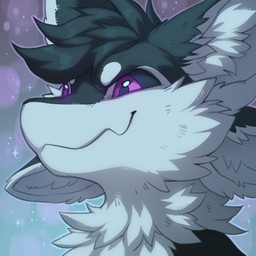 ambiguous_gender anthro big_eyes black_body black_feathers black_fur black_sclera cheek_tuft closed_smile cosmic_background countershade_face countershade_fur countershade_torso countershading ear_tuft facial_tuft feathers fluffy fur hair looking_away mouth_closed multicolored_body narrowed_eyes neck_tuft simple_background sky smile smirk smug solo star starry_background starry_sky tuft tufted_fur white_body white_fur hioshiru fyr_(fenrir784) avali avian bird 1:1 2025 colored digital_drawing_(artwork) digital_media_(artwork) headshot_portrait icon portrait shaded simple_shading