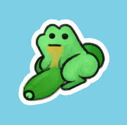 balls beady_eyes big_balls big_butt big_penis blank_expression blank_stare blue_background butt countershade_torso countershading darkened_genitalia darkened_penis erection feral foreskin genitals glans green_body huge_balls huge_penis humanoid_genitalia humanoid_penis looking_at_viewer male outline penis quadruped simple_background small_but_hung solo white_outline pincoosh earthbound_(series) nintendo save_frog amphibian frog