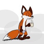 1:1 anthro barefoot beverage blue_seam_briefs blue_seam_underwear briefs briefs_only brown_body brown_fur canid canine clothed clothing coffee coffee_mug colored_seam_underwear detailed_background feet fox fur geekfox geekfox_(character) half-closed_eyes holding_beverage holding_object male mammal narrowed_eyes orange_body orange_fur shadow solo teeth_showing tighty_whities tired topless underwear underwear_only white_body white_briefs white_clothing white_fur white_underwear