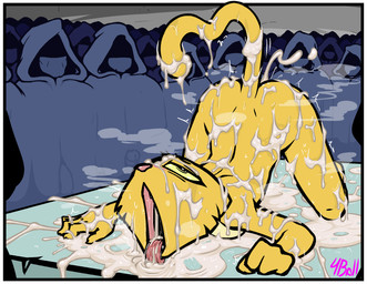 altar anthro ass_up being_watched bodily_fluids border breasts clothed clothing cum cum_covered cum_drenched erection excessive_cum excessive_genital_fluids female flaccid fur genital_fluids genitals gesture group heart_eyes heart_symbol licking_cum looking_at_another male messy nipples nude on_altar penis tail tail_gesture tail_heart three-quarter_view voyeur white_border yellow_body yellow_fur fourball microsoft prequel_adventure the_elder_scrolls katia_managan felid feline felis khajiit lagomorph mammal 2025 digital_media_(artwork) hi_res