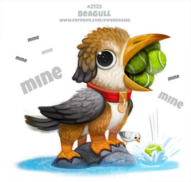 ambiguous_gender ball beak black_body black_eyes black_feathers brown_body brown_feathers collar dialogue dipstick_beak duo feathered_wings feathers feral grey_body grey_feathers humor monotone_background open_mouth pun rock simple_background tennis_ball tennis_ball_in_mouth text visual_pun water white_background white_body white_feathers wings yellow_beak piper_thibodeau disney finding_nemo mythology pixar avian beagle bird canid canine canis domestic_dog gryphon gull hunting_dog hybrid lari larid mammal mythological_avian mythological_creature scent_hound digital_media_(artwork) digital_painting_(artwork) english_text painting_(artwork)