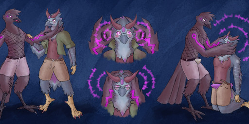 anthro anthro_on_anthro beak black_body blush bulge clothed clothing duo erection erection_under_clothing feathers fishnet_clothing fishnet_topwear half-closed_eyes holding_head hypnosis hypnotic_eyes hypnotic_music kneeling male male/male mind_control music narrowed_eyes open_mouth piercing ringed_eyes simple_background smile speaker tenting topwear underwear sqwkr avian bird corvid corvus_(genus) crow oscine owl passerine digital_drawing_(artwork) digital_media_(artwork) hi_res sequence