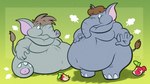 after_transformation apple duo elephant_fruit food fruit implied_transformation morbidly_obese obese overweight plant power-up power_up transformation weight_gain trevor-fox mario_bros nintendo super_mario_bros_wonder elephant elephantid mammal proboscidean 16:9 digital_media_(artwork) widescreen