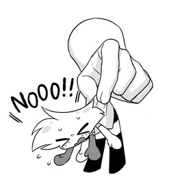 >_< disembodied_hand duo eyes_closed male micro simple_background text white_background enaic31 hazbin_hotel hellaverse angel_dust arachnid arthropod demon humanoid spider english_text hi_res monochrome